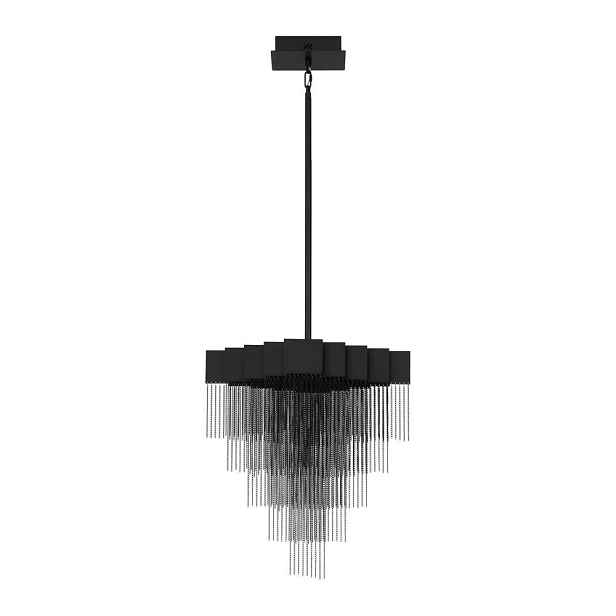 Matně černé ocelové LED stmívatelné závěsné svítidlo Revια – Nova Luce