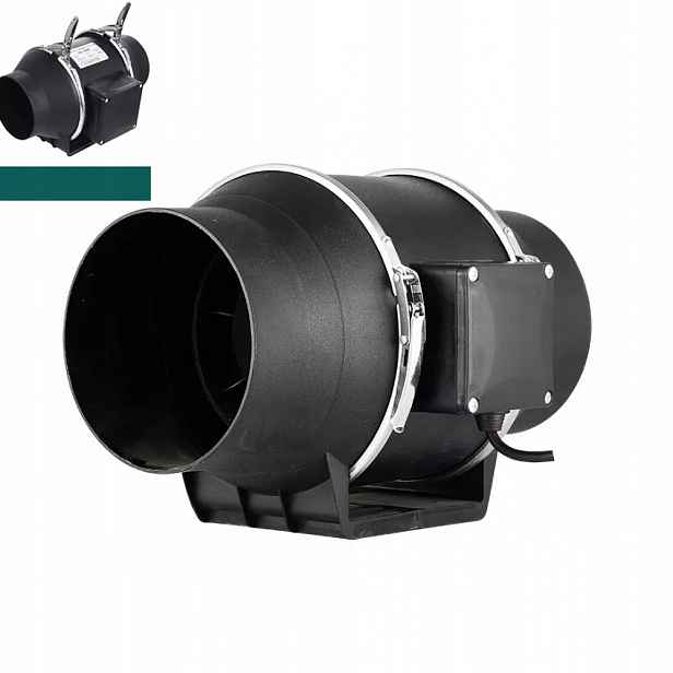 Koupelnový Kanálový Odtahový Ventilátor Tichý Domácí Ø100 mm 220 m³/h