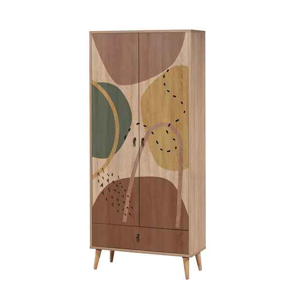 Casarredo Stylová šatní skříň NOCERA - multicolor
