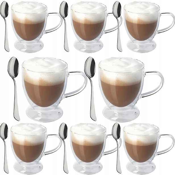Komplet Skleniček S Podložkou 250ML x 8ks (č. 4481)