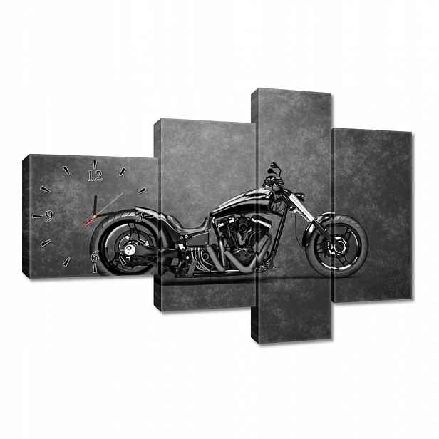 Nástěnné hodiny 100x70 Motor Chopper