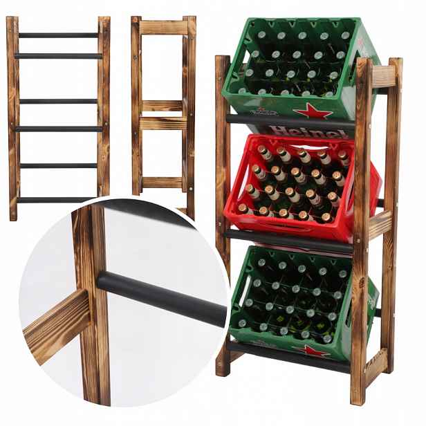 Regál na krabičky na zeleninu, nápoje, pivo, stojan na krabičky s nápoji