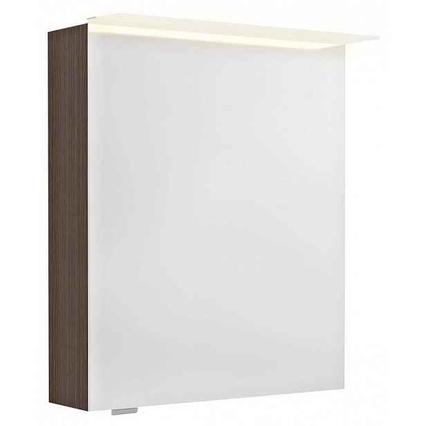Sapho Linex - Zrcadlová skříňka s LED osvětlením 60x70x15 cm, P/L, borovice rustik LX060-0016