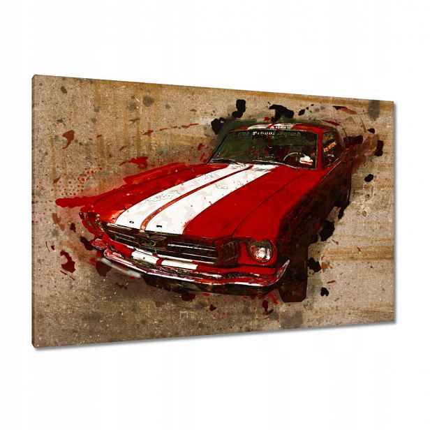 Obrazy 120x80 Červený Ford Mustang Usa