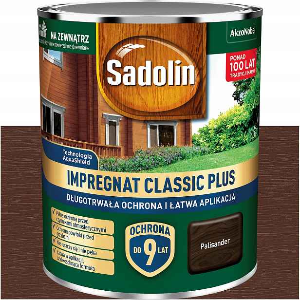 Barva Impregnát na dřevo Sadolin Classic Plus Palisander 4,5L