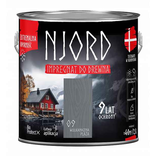 Njord Ochranný A Dekorační Impregnát Na Dřevo 2,5 L, Sopečná Pláž