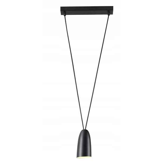 Závěsná lampa bodová černá industriální nad stůl barový ostrov Maxlight