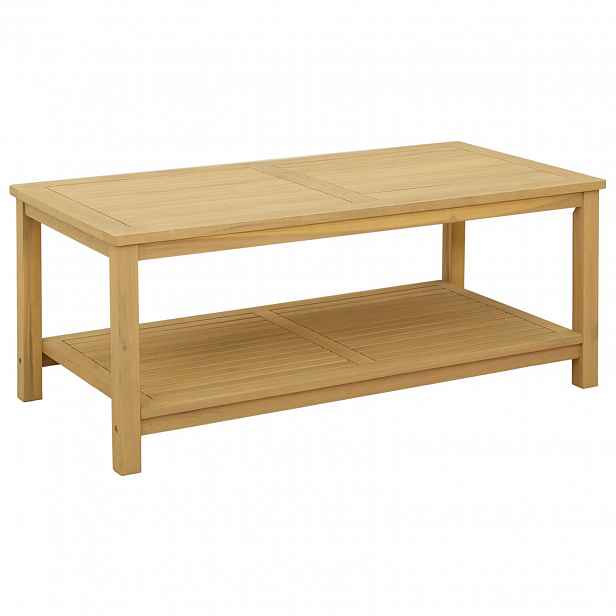vidaXL Boční stůl Přírodní olej 110 x 55 x 45 cm Masivní akátové dřevo