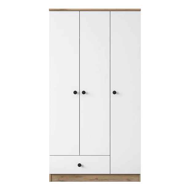 Casarredo Šatní skříň se šuplíkem GAVARDO - ořech/bílá