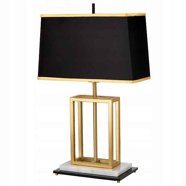 Stolní lampa Atlas Elstead, mosazná, černá, E27, 60 W, moderní