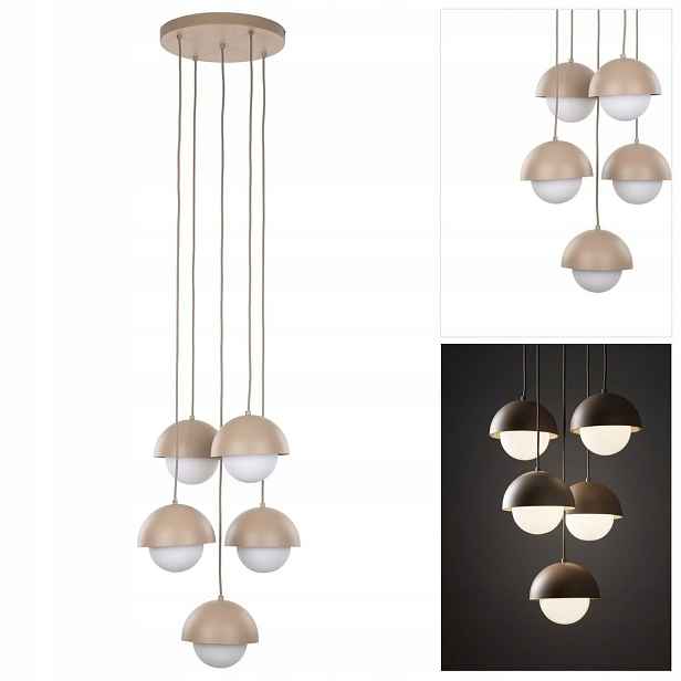 Závěsná béžová lampa Bono Sabia moderní nad jídelní stůl Tk Lighting