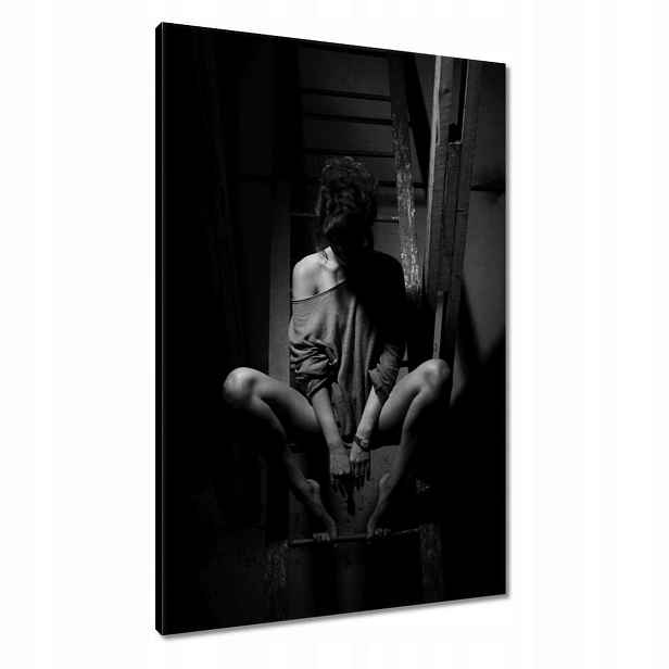 Obrazy 60x90 Černobílé fotografie kočky