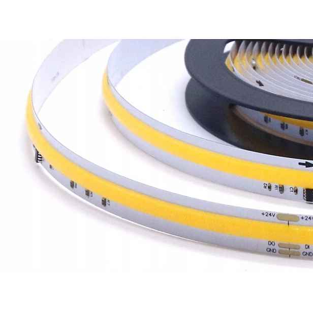 10 m Cob Led pásek digitální 6000K 11W 24V studený Spi WS2811 420 LED/m Digital
