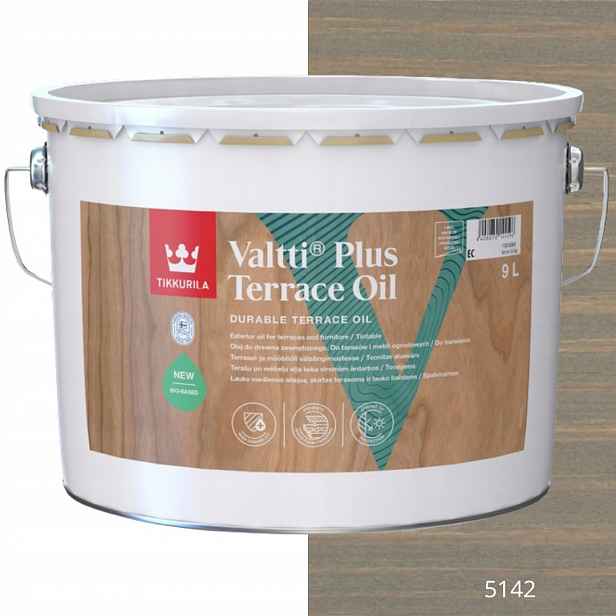 Tikkurila Olej Na Dřevo Valtti Plus Terrace Oil 9 L Barva 5142