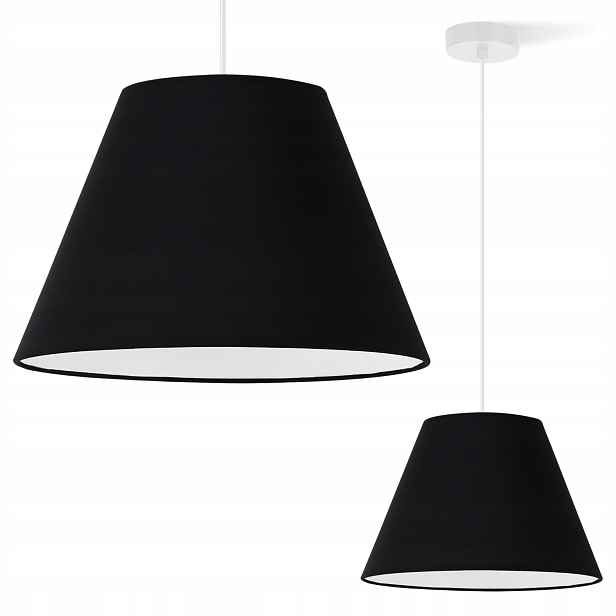 Závěsná Stropní Lampa, Černý Lustr S Kuželovým Stínidlem Pro Kuchyň Jídelny
