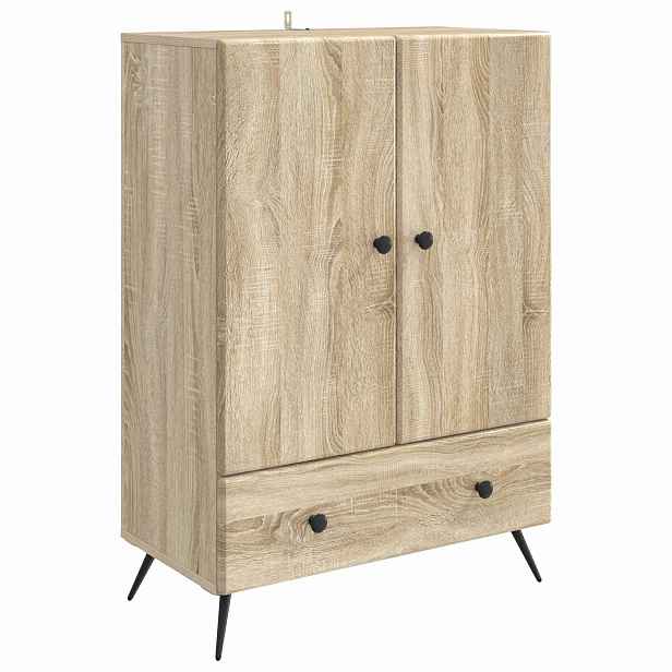 vidaXL Servírovací skříň Dub sonoma 66 x 34,5 x 95 cm Kompozitní dřevo