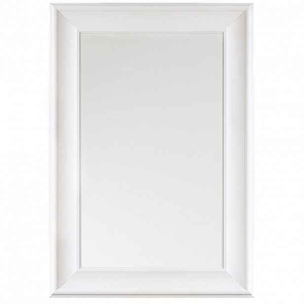 Beliani NÁSTĚNNÉ ZRCADLO bílé obdélníkové 60/90 cm Lunel