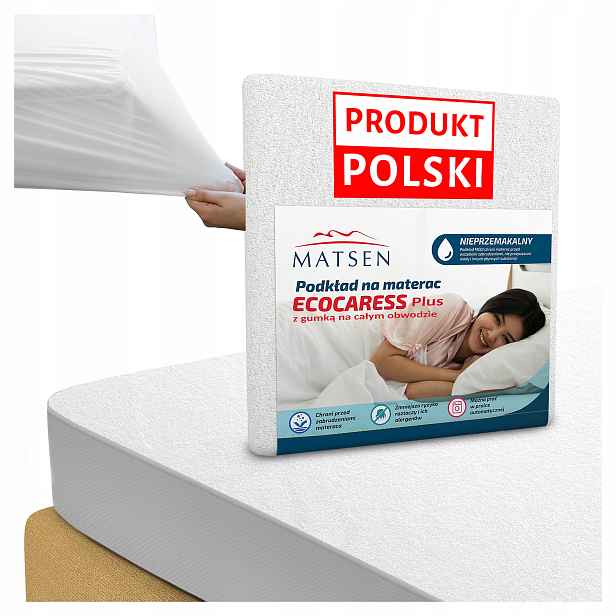 Chránič na Matrace 200 x 200 cm Voděodolná podložka Gumička Kolem Bavlna