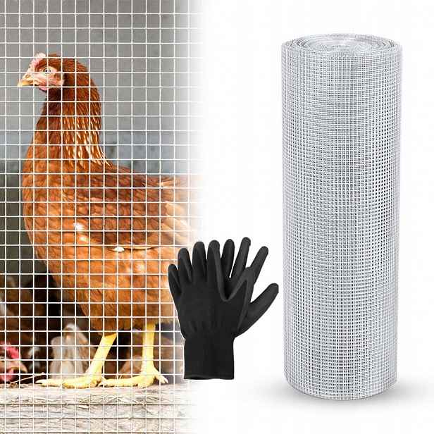 Kovová síťka, velikost ok: 6,3 mm, síť pro polní myši, pozinkovaná