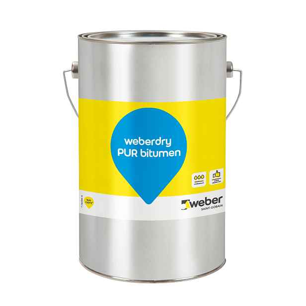 Nátěr hydroizolační weberdry PUR bitumen 6 kg