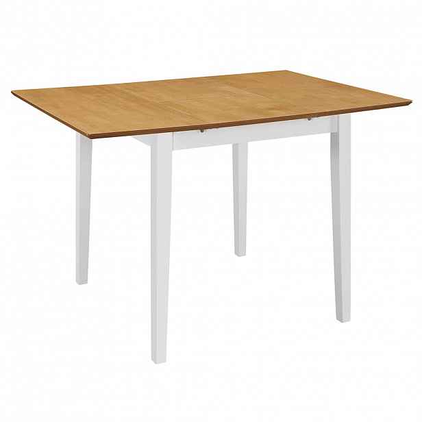 vidaXL Rozkládací jídelní stůl bílý (80–120) x 80 x 74 cm MDF