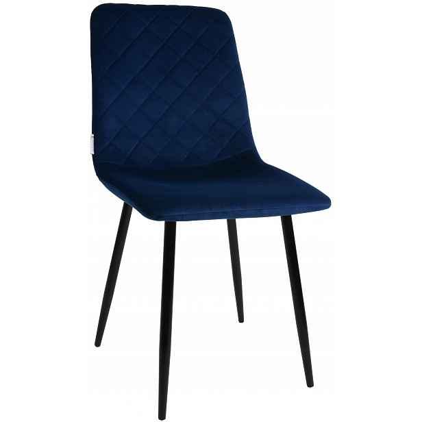 Křeslo Dankor Design Vita velur, tmavě modrý samet