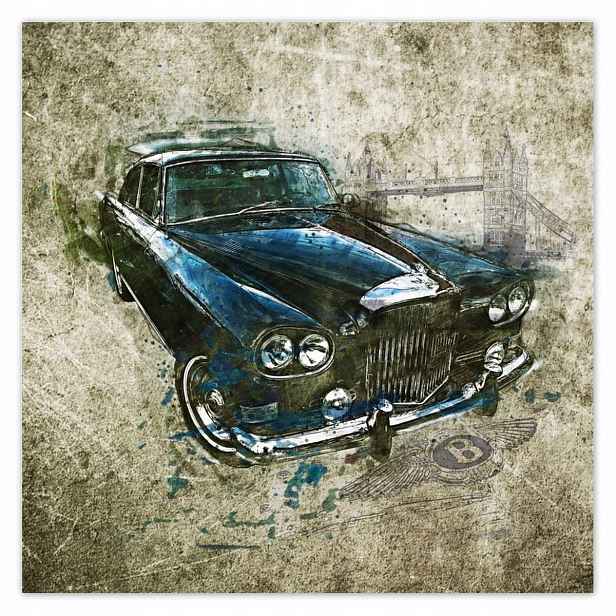 Plakáty 140x140 Anglický oldtimer