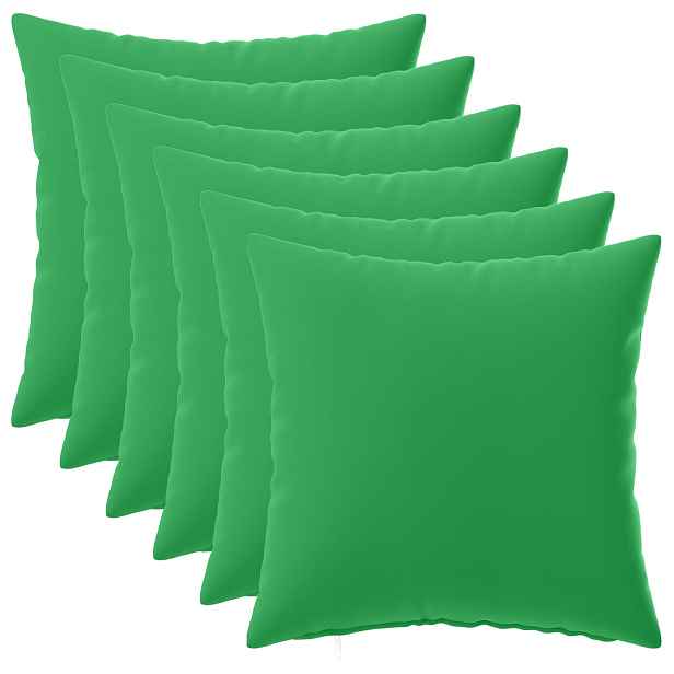 vidaXL Polštář s polštářem HEERLEN 6 ks Zelená Polyester