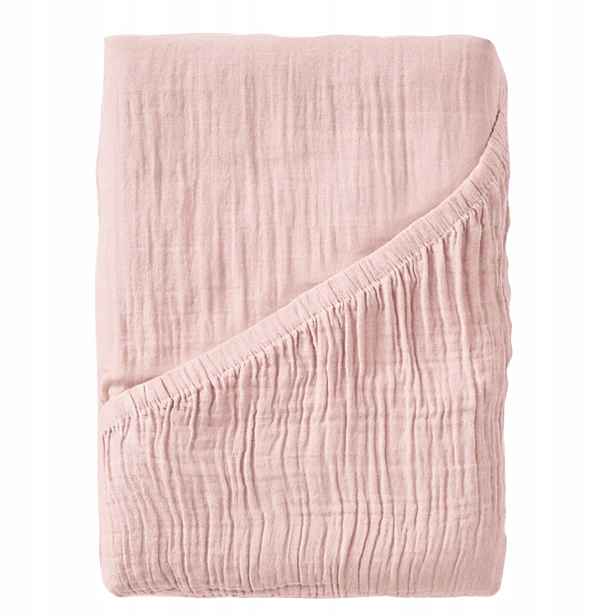 Prostěradlo s gumou 90x200, měkké, 100% bavlněné mušelínové