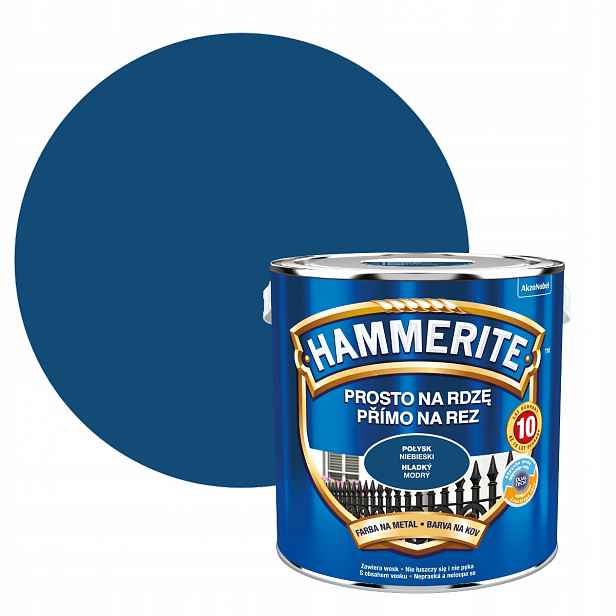 Hammerite Barva Na Kov Na Rez 2,5L Modrý Lesk