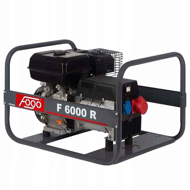 Přenosný třífázový generátor Fogo 5,5 W benzín F6000R