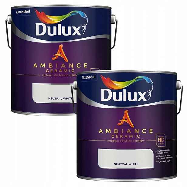 Set Dulux 2x2,5L Ambiance Ceramic Barva Keramická Neutral White 5L