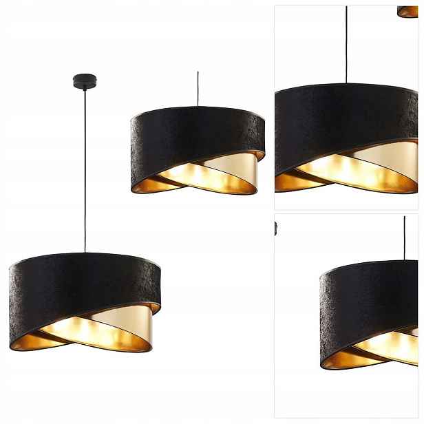 Závěsná lampa Tercino černá, moderní do předsíně ve stylu Tk Lighting