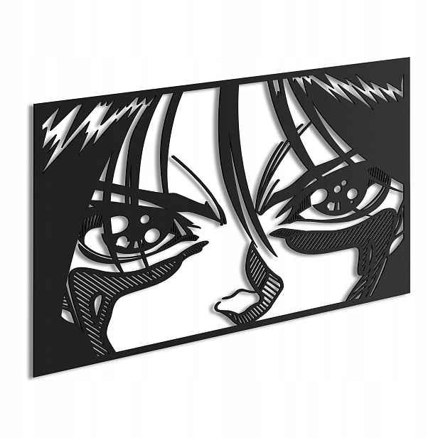 Dřevěný 3D obraz Anime Alita Battle Angel Nástěnná Dekorace Dárek XL