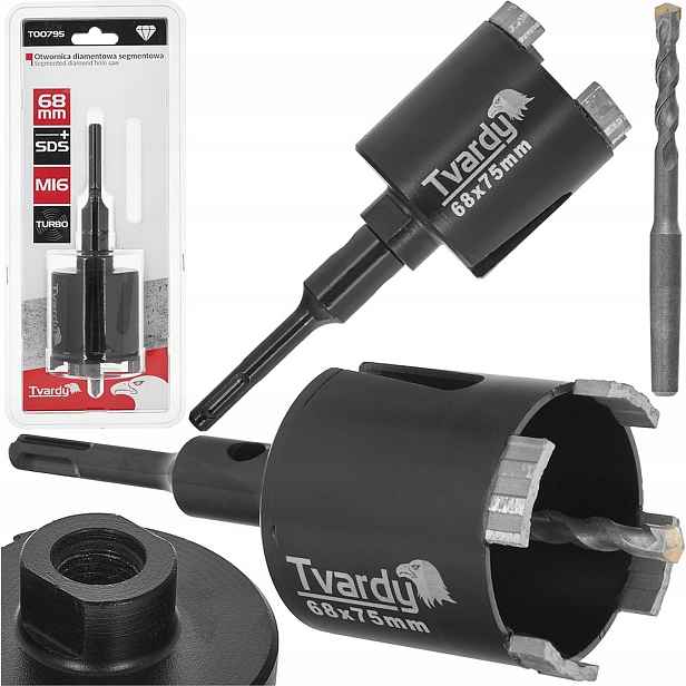 Korunkový Vrták diamantová turbo 68 mm Sds Plus M16 Tvardy T00795