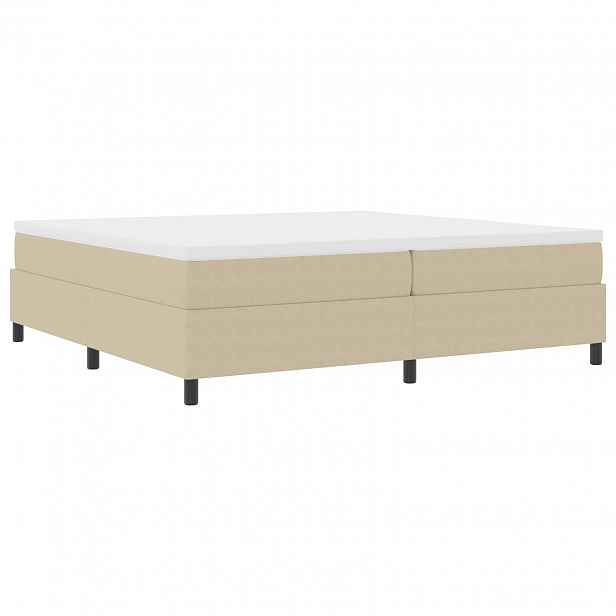 vidaXL Rám platformy Šedozelená 200 x 200 cm Žebrovaná látka