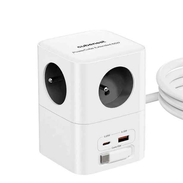 Cubenest PowerCube Extended Usb A+c Pd 65 W Usb-c kabel 1,5 m