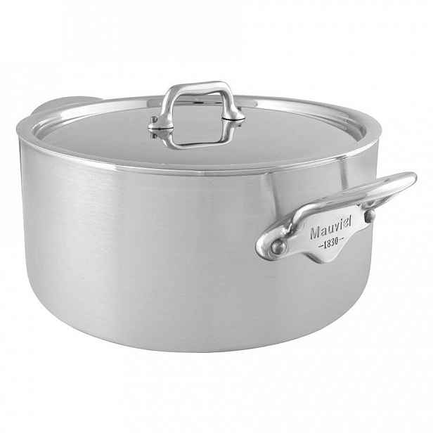 Mauviel Nerezový kastrol s nerezovou poklicí M’Urban 3, Ø 24 cm / 1,8 l 503125