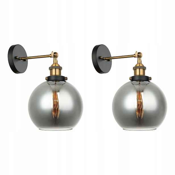 Sada 2 nástěnných lamp Cardena Zlatá Elegantní Italux