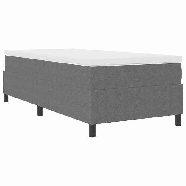 vidaXL Postel s boxspringem Světle šedá a bílá 80 x 200 cm