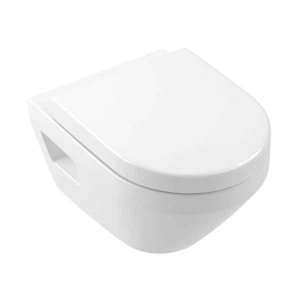 Villeroy & Boch Architectura - Závěsné WC se sedátkem DirectFlush, TwistFlush, CeramicPlus, SoftClosing, alpská bílá 4687CLR1