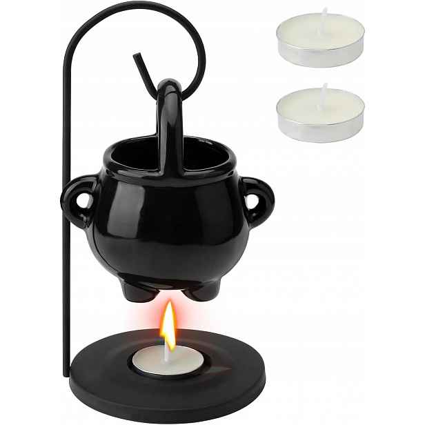 Vonná lampa na esenciální oleje nebo vosk, keramická, závěsná