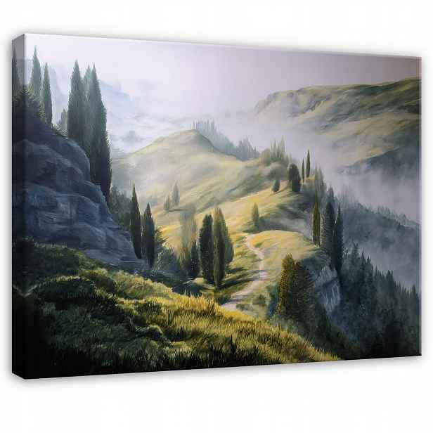 Obraz Hory Les Příroda Krajina Stromy Do Ložnice Obývacího Pokoje Na Plátně 90x60