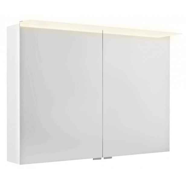 Sapho Linex - Zrcadlová skříňka s LED osvětlením 100x70x15 cm, 2x dvířka, bílá LX100-0030