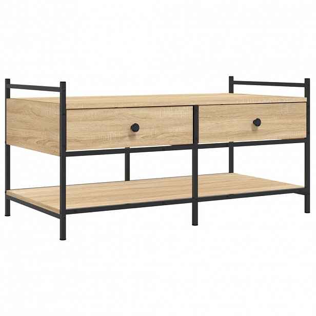 vidaXL Konferenční stolek dub sonoma 99 x 50 x 50 cm kompozitní dřevo