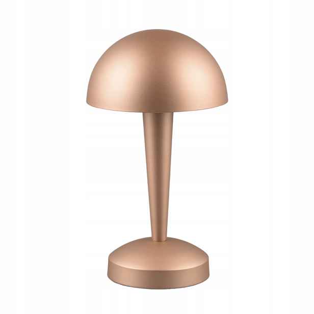 Stolní lampa hnědá s dotykovým osvětlením a žárovkou, teplá barva světla Rl