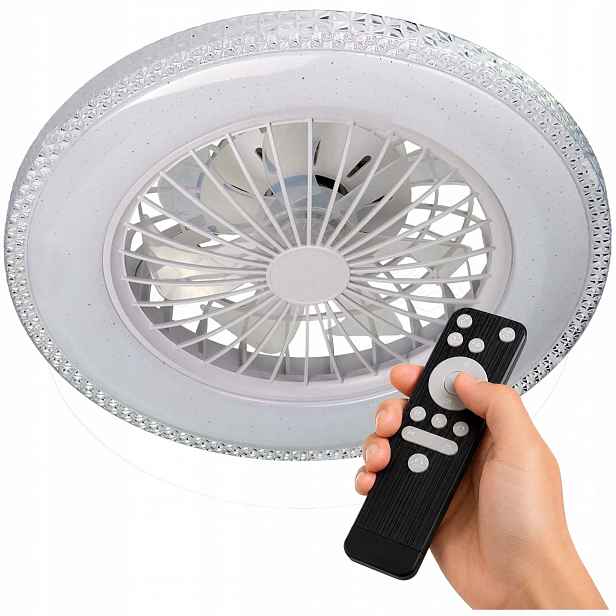 Ventilátor stropní ventilátor Led lampa 63W Cct paměť barev dálkový ovladač 48 cm