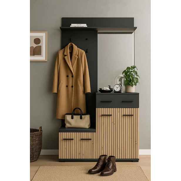 Casarredo Předsíňová sestava ZEMURA - dub artisan/antracit
