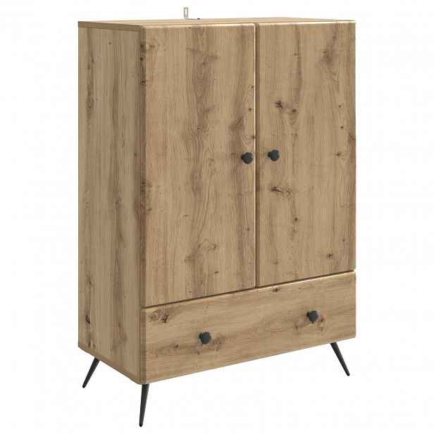 vidaXL Servírovací skříň Dub artisan 66 x 34,5 x 95 cm