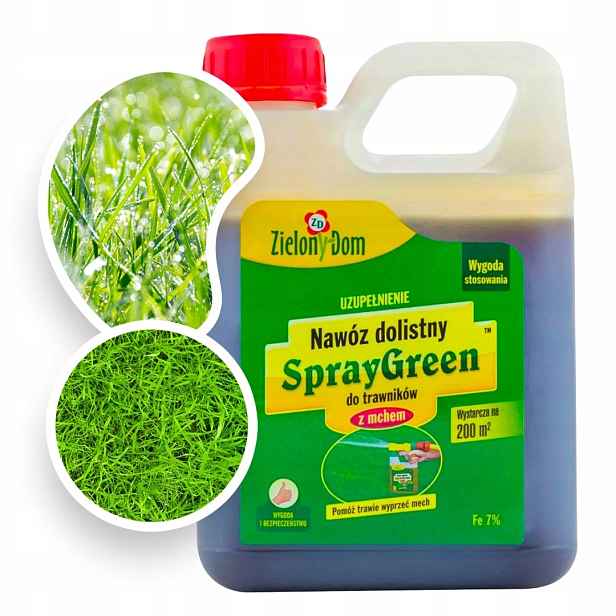 Hnojivo Na Trávy Trávníku S Mechem Antimech Spraygreen Zielony Dom 950 ML